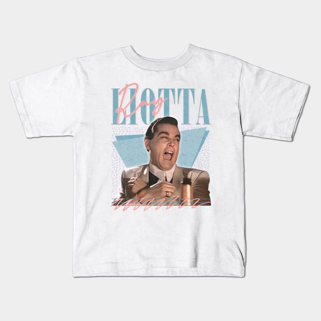 Ray Liotta / Retro 90s Style Fan Art Design Kids T-Shirt by DankFutura